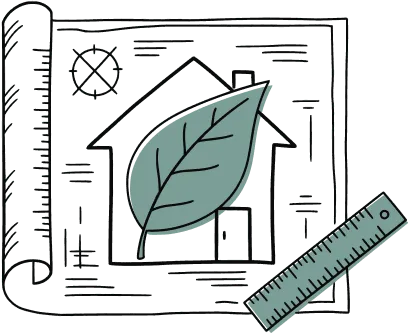 Illustration Design and construction of sustainable buildings