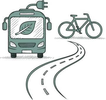 Illustration Development of cleaner transportation methods